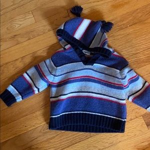 Jojo Maman Bebe Wool Hooded Sweater sz 12-18mo
